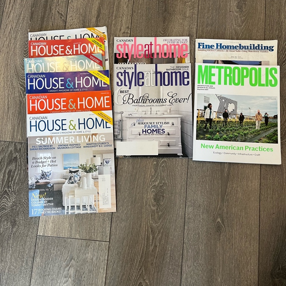 5/$25 Assorted Home and Style Magazines